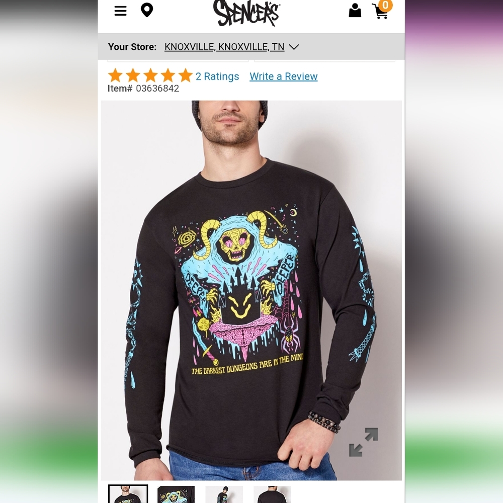 used Wizard of Barge long sleeve tee